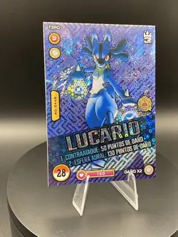 Lucario Holo POKEMON MASTER JOURNEYS Foil 3R Unova TCG Peru Edition 2023 - Image 2