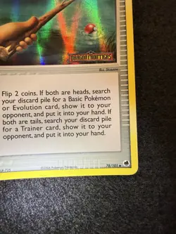 Pokemon Old Rod Reverse Holo Stamped 78/101 from Dragon Frontiers LP+/NM- ! - Image 5