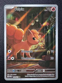 Pokemon: Vulpix Illustration Rare IR Holo Full Art Mega Evolutions 138/132 - Image 1