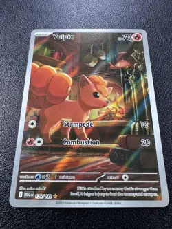 Pokemon: Vulpix Illustration Rare IR Holo Full Art Mega Evolutions 138/132 - Image 2