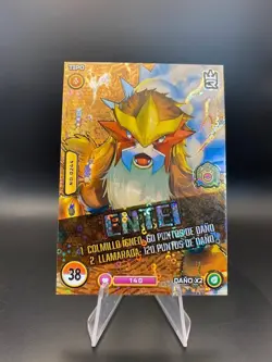 Entei Holo POKEMON MASTER JOURNEYS Foil 3R #E38 Unova TCG Peru Edition 2023 - Image 1