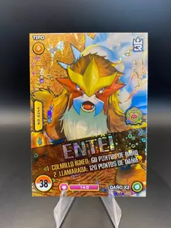 Entei Holo POKEMON MASTER JOURNEYS Foil 3R #E38 Unova TCG Peru Edition 2023 - Image 3