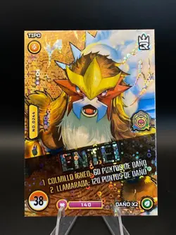Entei Holo POKEMON MASTER JOURNEYS Foil 3R #E38 Unova TCG Peru Edition 2023 - Image 4