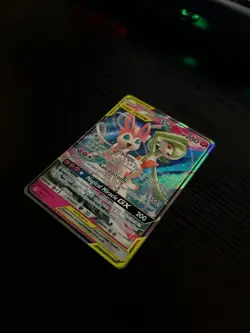 Gardevoir & Sylveon GX 130/214 Unbroken Bonds Tag Team Holo NM Pokemon - Image 2