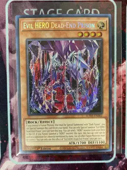 YU GI OH! Evil HERO Dead-End Prison Secret Rare Supreme Darkness SUDA-EN002 - Image 1