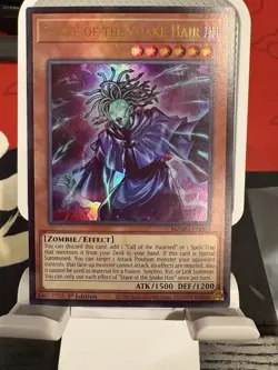 Yugioh! 1x Stare of the Snake Hair MZMU-EN003 Ultra Rare 1st Ed NM - Image 1