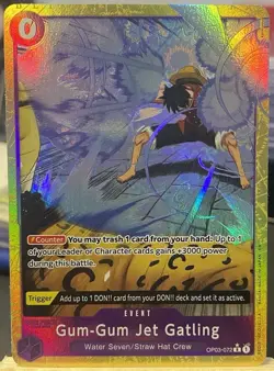 Gum-Gum Jet Gatling (Alt Art) - Premium Booster -The Best- Vol. 2 OP03-072 PRB02 - Image 1