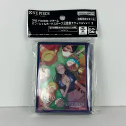 One Piece Card Sleeves Limited Set 3 70ct Straw Hat Crew Nami Robin New Sealed - Image 1