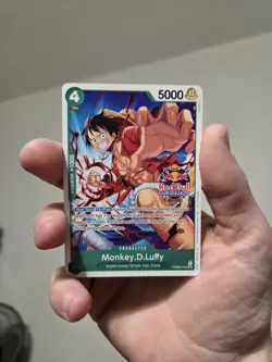 One Piece Monkey D. Luffy PRB02-005 Red Bull Double DON!! - NM - Image 3