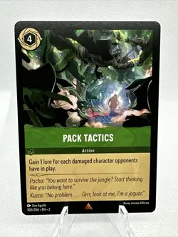 Pack Tactics 100/204 Rare Rise of the Floodborn Disney Lorcana TCG - Image 1