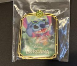 Disney Lorcana - Organized Play Promo Pin - Into the Inklands - New - Stitch - Image 3