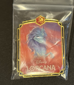 Disney Lorcana - Organized Play Promo Pin - Shimmering Skies - New - Raya Sisu - Image 1
