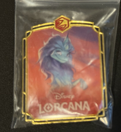 Disney Lorcana - Organized Play Promo Pin - Shimmering Skies - New - Raya Sisu - Image 2