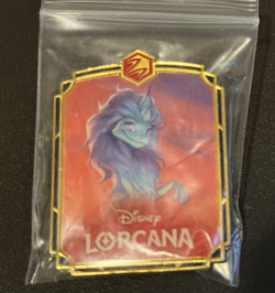 Disney Lorcana - Organized Play Promo Pin - Shimmering Skies - New - Raya Sisu - Image 3