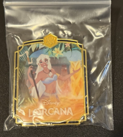 Disney Lorcana League Promo Pin Kida Ursula's Return New CG11 Trading Card Game - Image 1