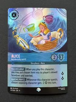 Disney Lorcana Fabled - Alice, Accidentally Adrift Epic Foil #217/204 - Image 1