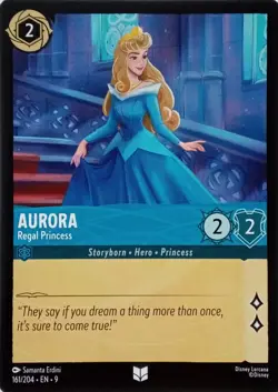 161/204 AURORA REGAL PRINCESS EN9 UNCOMMON DISNEY LORCANA CARD - Image 1
