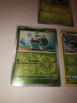 Lot Of 5 Bulbasaur and Ivysaur Pokemon Cards - Image 2