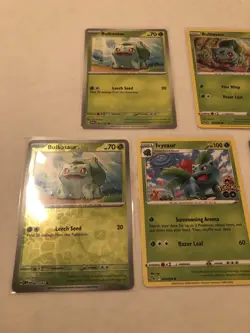 Lot Of 5 Bulbasaur and Ivysaur Pokemon Cards - Image 3