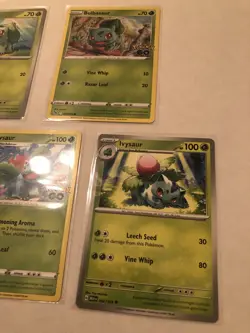 Lot Of 5 Bulbasaur and Ivysaur Pokemon Cards - Image 5