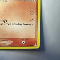 Combusken 39/110 Holon Phantoms Stamped Reverse Holo Pokemon Card NM +Print line - Image 5