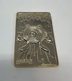 1999 POLIWHIRL Pokemon 24K Gold Plated Trading card Limited Edition Burger King - Image 2