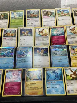 (30) EEVEE CARDS LOT VTG GLACEON LEAFEON ESPEON JOLTEON EVOLUTION Holo - Image 3