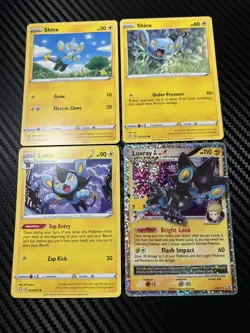 4x Luxray Lot Luxio Shinx Pokemon Cards Collection Set TCG - Image 1