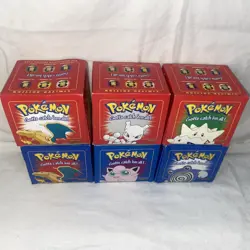 VINTAGE 1999 Burger King Nintendo Pokemon 23K Gold Plated Trading Card Set of 6 - Image 1