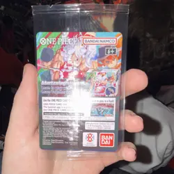 One Piece Bandai Namco Monkey D. Luffy US Voyage Promo Holo Card - Image 2