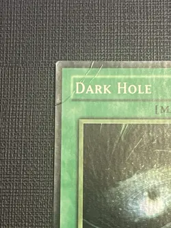 Dark Hole 1st Edition LOB-052 Wavy Foil Super Rare Yu-Gi-Oh Card DMG - Image 5