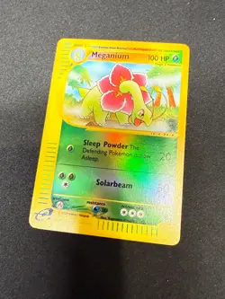 Pokemon Card Meganium 53/165 Reverse Holo Rare Expedition Base Set 2002 LP - Image 1