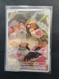 Spearow ILLUSTRATION RARE IR 151/132 Pokemon TCG Card MEG Near Mint NM - Image 1