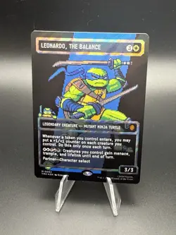 Leonardo, the Balance (0083) (Borderless) (Surge Foil) Commander: Teenage Mutant - Image 1