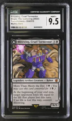 BLITZWING, CRUEL TORMENTOR Transformers CGC 9.5 MTG [Nostalgium] - Image 1