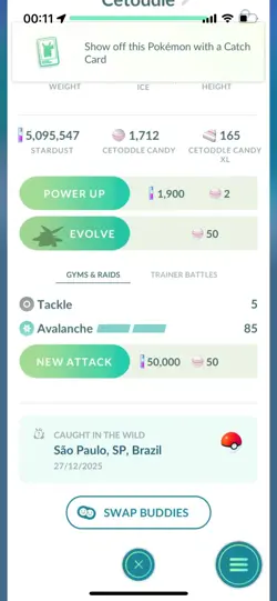 Pokemon Go Shiny Cetoddle ( XXL) - Image 2