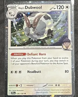 Hop's Dubwool - 136/159 - Pokemon Journey Together Cosmos Holo Rare NM - Image 1