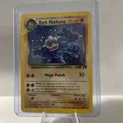 Pokemon Dark Machamp Holo Rare TCG Card 10/82 Unlimited Team Rocket - Image 1
