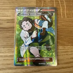 ⭐Professor Birch's Observations 159/160 Full Art Primal Clash Pokemon Card ⭐ - Image 1