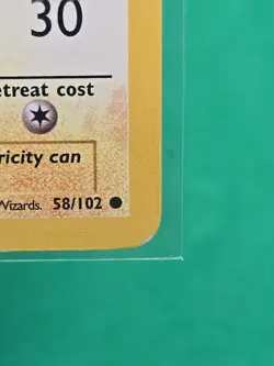 Pikachu 58/102 Shadowless RED CHEEKS Base Set Vintage Pokemon Card WOTC - Image 5