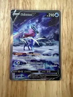 Suicune V GG38/GG70 Crown Zenith: Galarian Gallery Holo Ultra Rare Pokemon TCG - Image 1