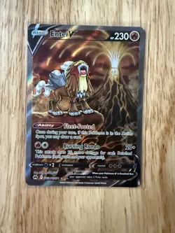 Entei V GG36/GG70 Crown Zenith: Galarian Gallery Holo Ultra Rare Pokemon TCG - Image 1