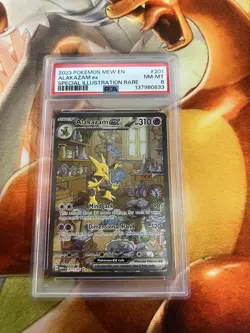 Alakazam ex 201/165 Scarlet & Violet 151 PSA Graded 8 Pokemon TCG - Image 1