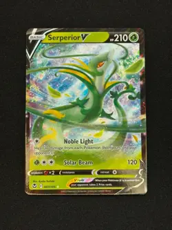 Pokemon Serperior V 007/195 Swsh12: Sword & Shield - Silver Tempest Holo - Image 1