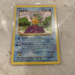 1999 Pokemon Base Set Shadowless 63/102 Squirtle - Image 1