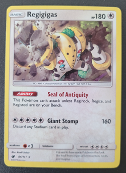Pokemon Crimson Invasion Regigigas Holo Rare 84/111 NM/M Condition - Image 1