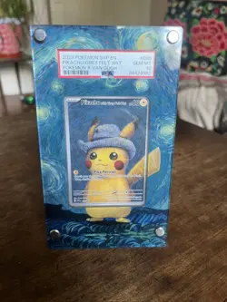 Pokemon Pikachu with Grey Felt Hat Van Gogh 085 Promo PSA 10 Graded GEM MINT - Image 1