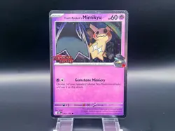POKEMON TEAM ROCKET’S MIMIKYU 087/182 DESTINED RIVALS STAMPED PROMO NM - Image 1
