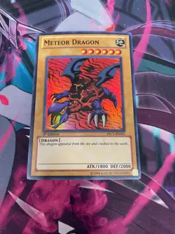 YUGIOH - METEOR DRAGON - SUPER RARE - 1ST ED - NM - PRC1 - Image 1