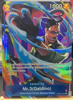 Mr.3(Galdino) - PRB02-009 (Alternate Art) - Premium Booster -The Best- Vol. 2 - Image 1